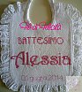 Battesimo Alessia - Bavaglini punto croce