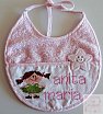 Bavaglino con bimba per Anita Maria - Bavaglini punto croce