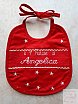 Bavaglino primo Natale Angelica - Bavaglini punto croce