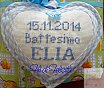 Cuoricino Battesimo Elia - Altre idee a punto croce