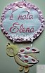 E' nata Elena - Fiocchi nascita punto croce