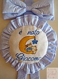 E' nato Giacomo - Fiocchi nascita punto croce